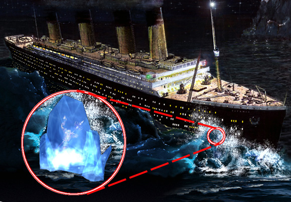 Top 94+ imagen the titanic after colliding with an iceberg ...